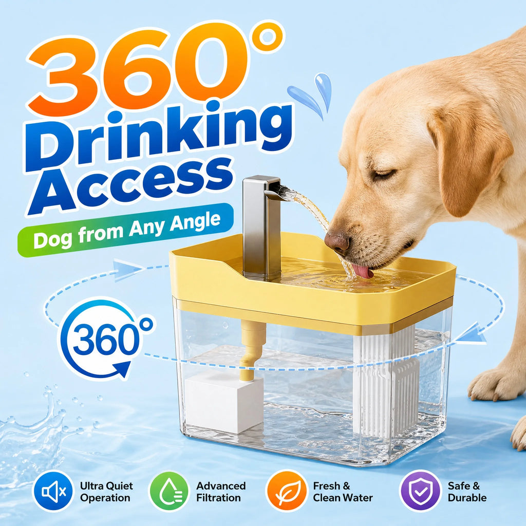 GIOVORA Pet Water Fountain
