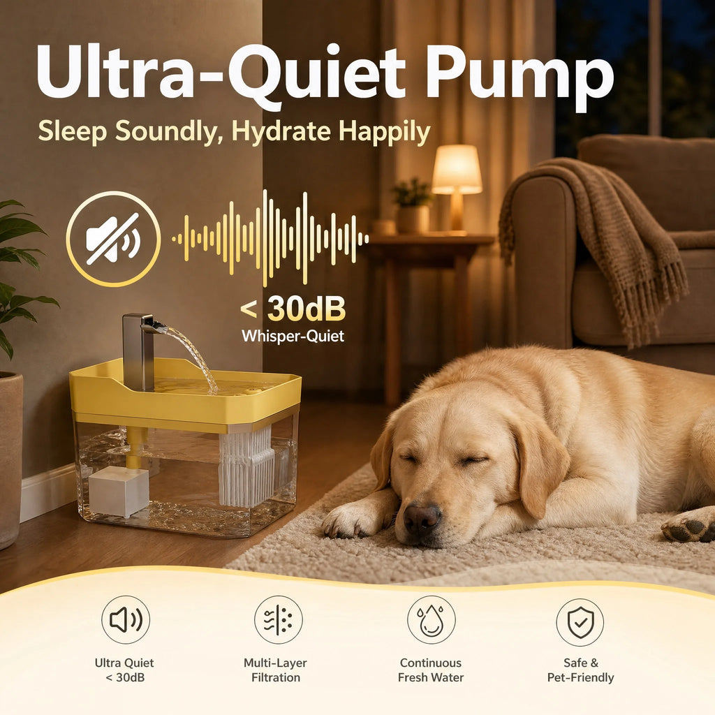 GIOVORA Pet Water Fountain
