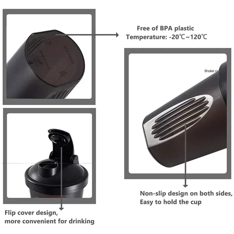 GIOVORA Protein Shaker Bottle